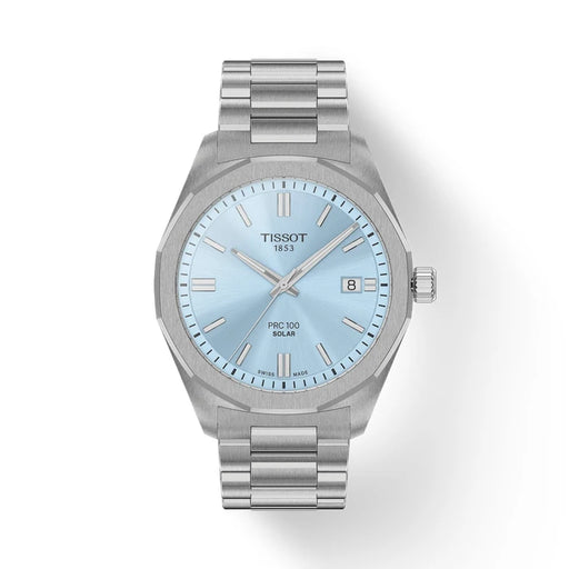 Tissot Prc 100 Solar 39Mm T1514221135100 Ice blue Men's Watch_1