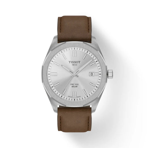 Tissot Prc 100 Solar 39Mm T1514221603100 Silver Men's Watch_1