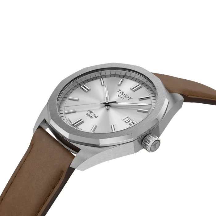 Tissot Prc 100 Solar 39Mm T1514221603100 Silver Men's Watch_5
