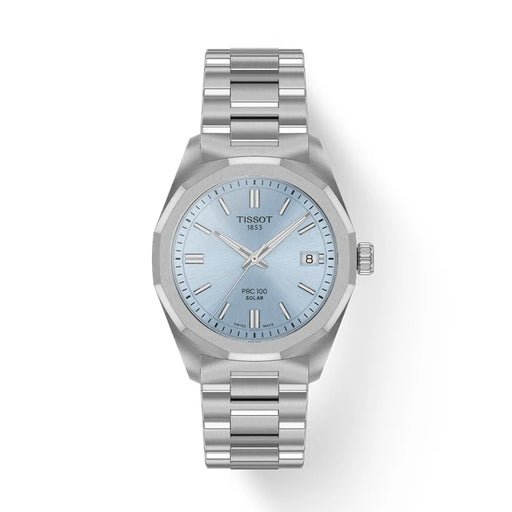 Tissot Prc 100 Solar 34Mm T1518221135100 Ice blue Women's Watch_1