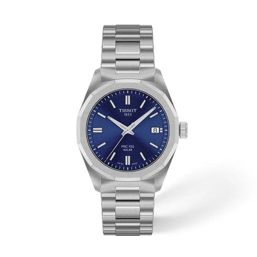 Tissot PRC 100 Solar 34mm Blue Women's Watch T1518221104100_1