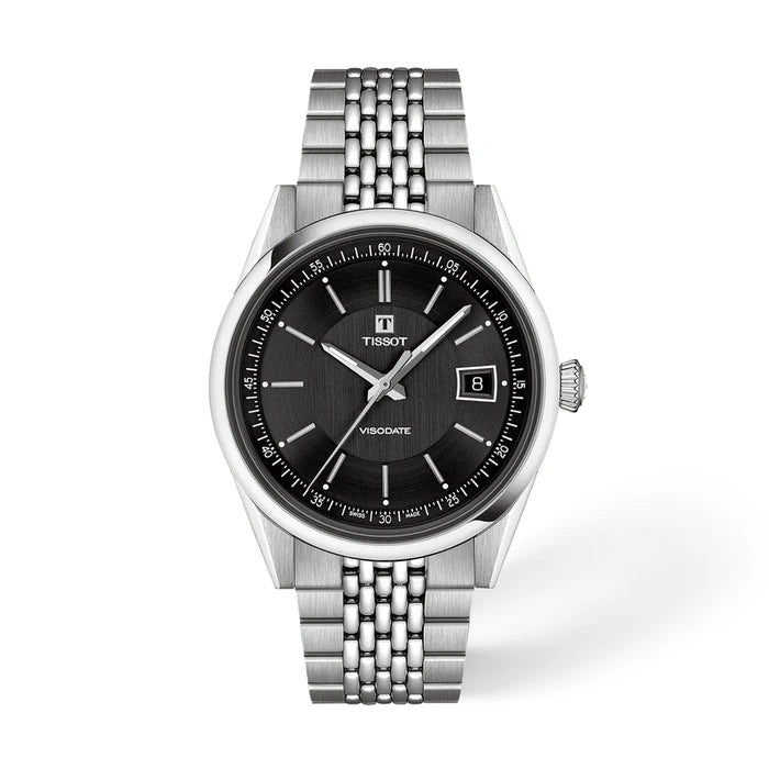 Tissot Visodate 39mm Black Men's Watch T1574071105100_1