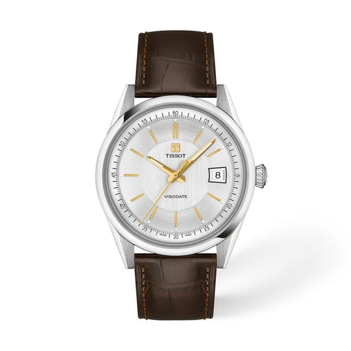 Tissot Visodate 39mm Silver Men's Watch T1574071603100_1