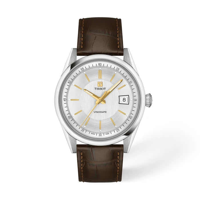 Tissot Visodate 39mm Silver Men's Watch T1574071603100_1