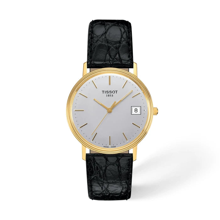 Tissot Goldrun Hesalite Gold 33.7mm Silver Watch T71340131