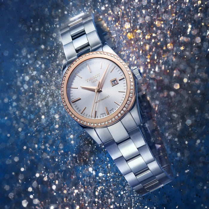 Tissot T-My Lady Gold 29Mm T9300074103100 Silver Women's Watch_10