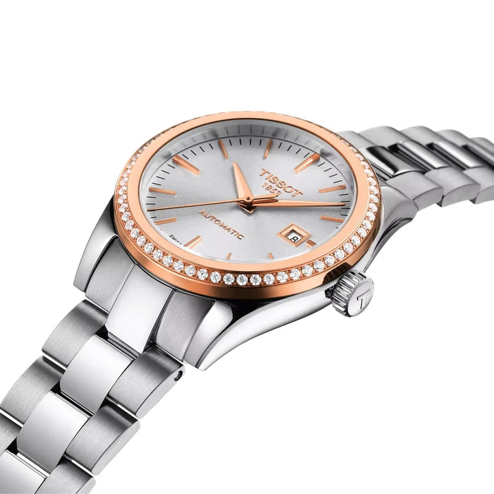 Tissot T-My Lady Gold 29Mm T9300074103100 Silver Women's Watch_5