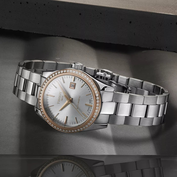 Tissot T-My Lady Gold 29Mm T9300074103100 Silver Women's Watch_8