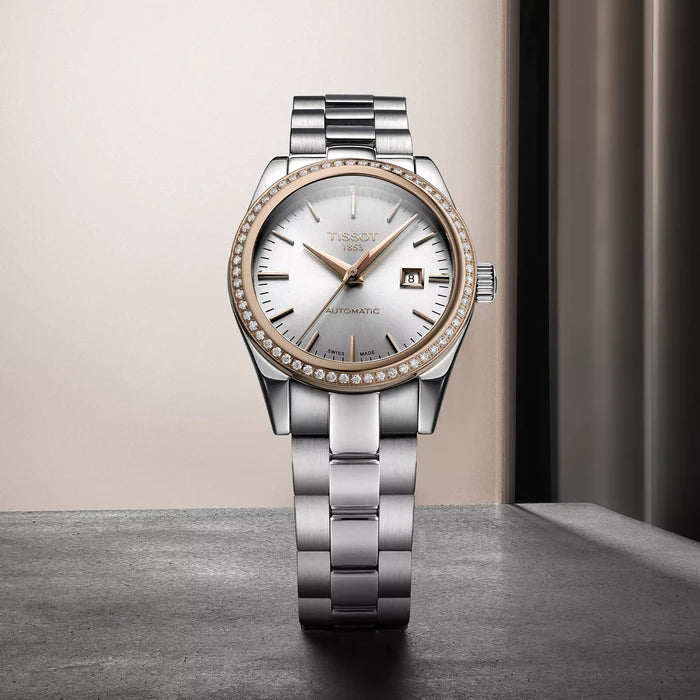 Tissot T-My Lady Gold 29Mm T9300074103100 Silver Women's Watch_9