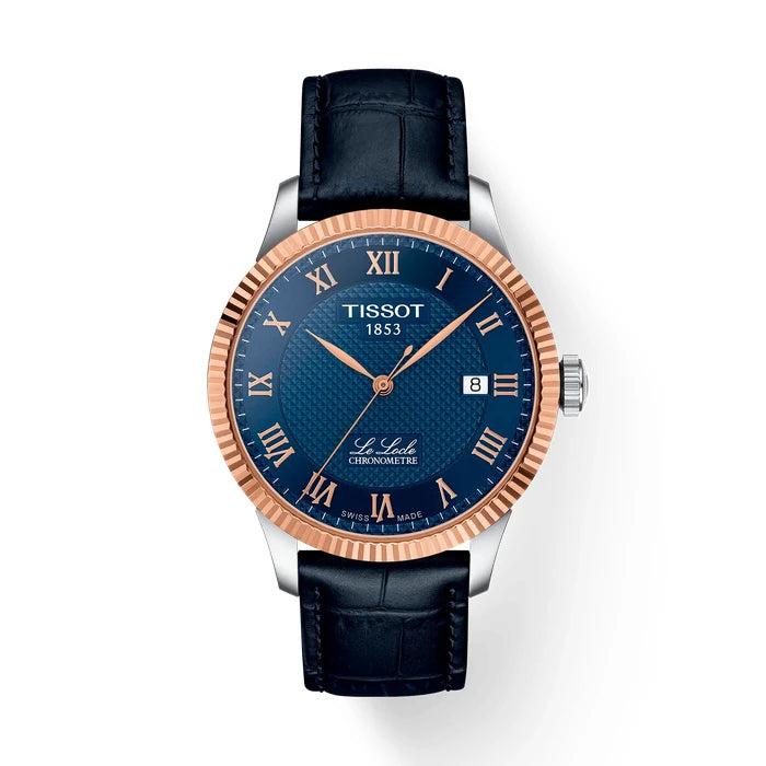 Tissot Le Locle Gold 39Mm T9324084604300 Blue Men's Watch_1