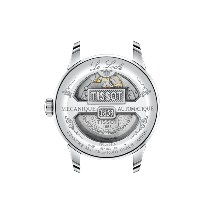 Tissot Le Locle Gold 39Mm T9324084604300 Blue Men's Watch_3