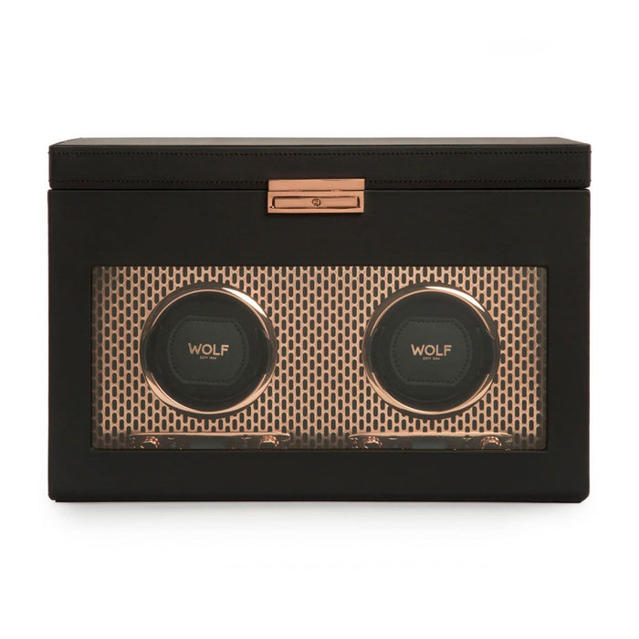 double watch winder with storage
