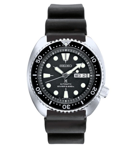 Seiko Prospex Sea Automatic Diver Black Silicone Strap Men's Watch SRPE93