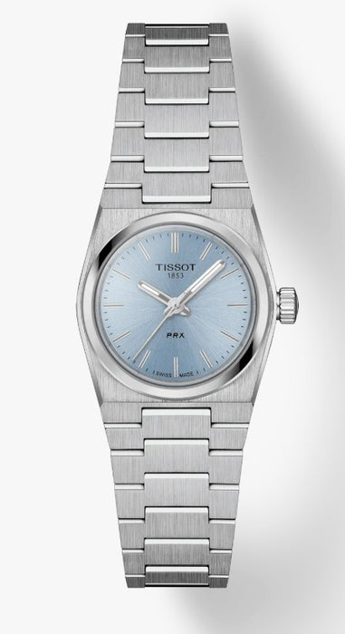 Tissot PRX 25mm Ice Blue Dial Stainless Steel Men's Watch T1370101135100