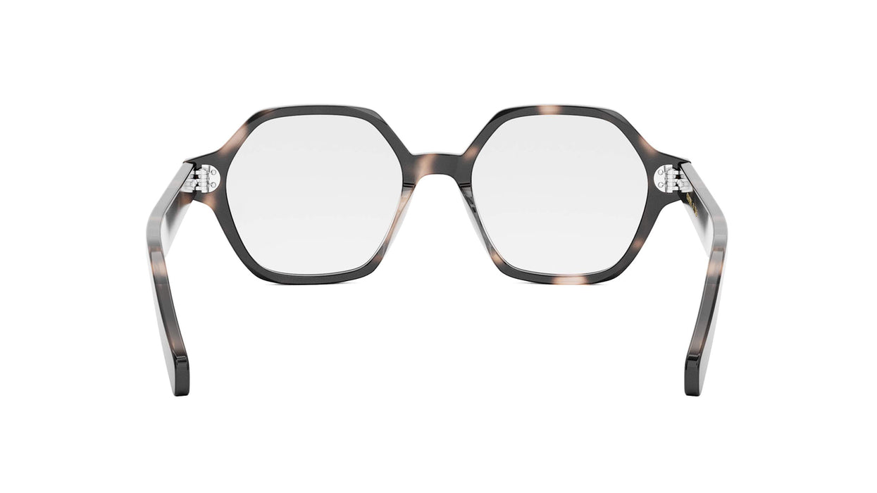CELINE THIN CL50142I 055 Shiny Coloured Havana Geometric Women's Eyeglasses