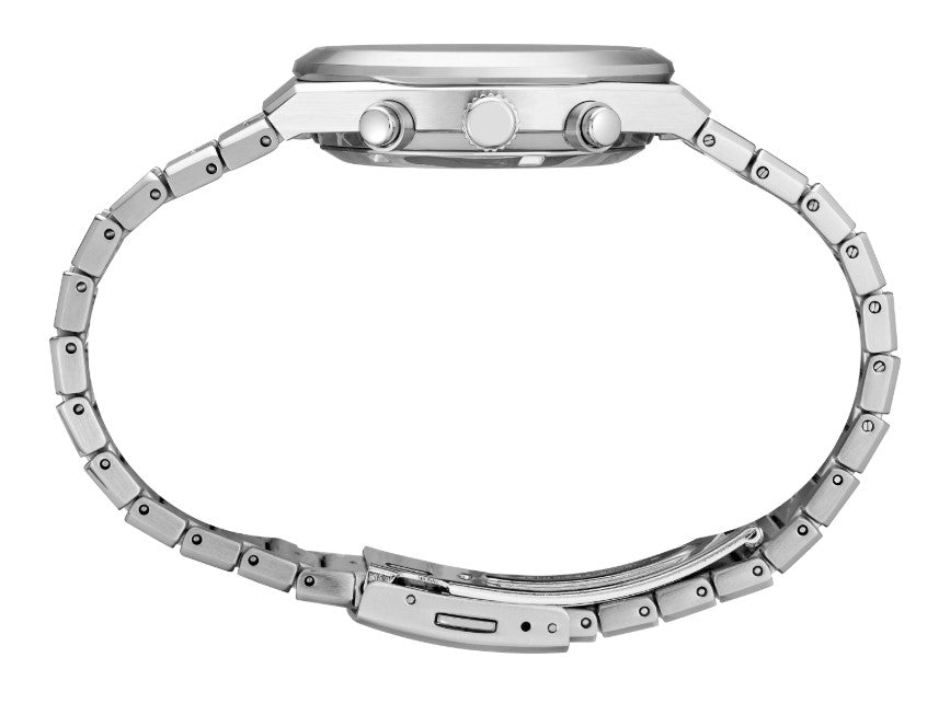 Seiko Essentials Chronograph Quartz Blue Dial Stainless Steel Men's Watch SSB453