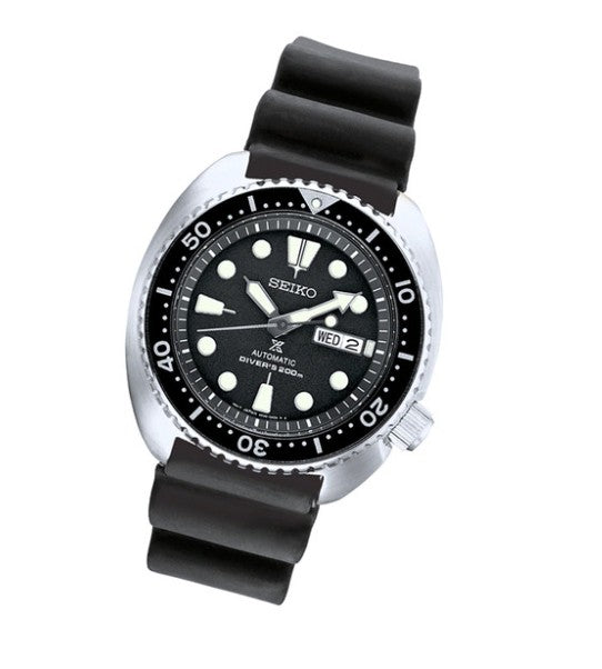 Seiko Prospex Sea Automatic Diver Black Silicone Strap Men's Watch SRPE93