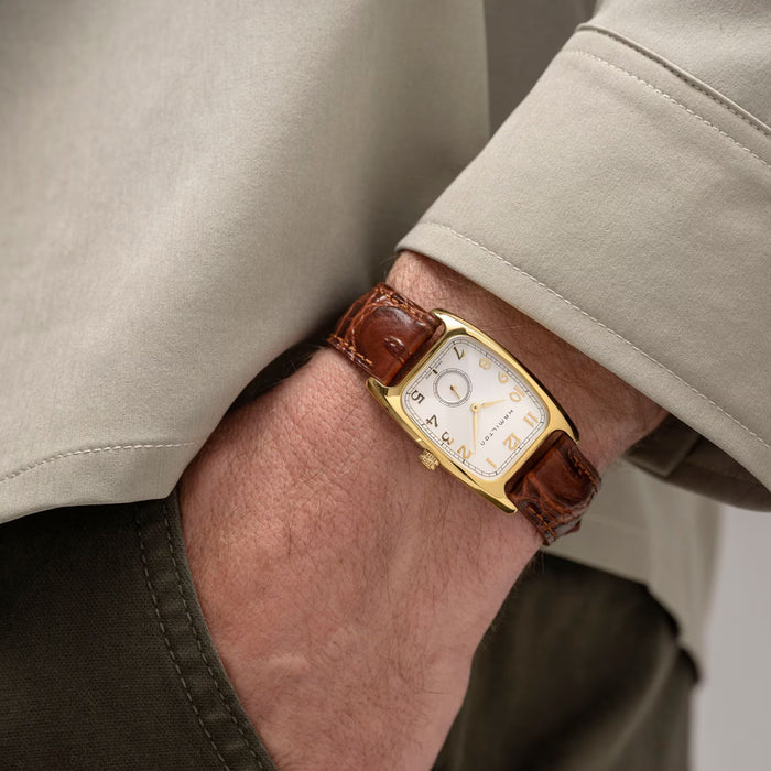 Hamilton Boulton Quartz White Dial Brown Leather Men’s Watch H13431553