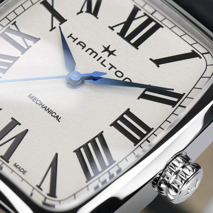 Hamilton Boulton Mechanical Silver Dial Black Leather Men’s Watch H13519711