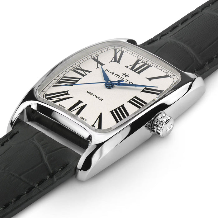 Hamilton Boulton Mechanical Silver Dial Black Leather Men’s Watch H13519711