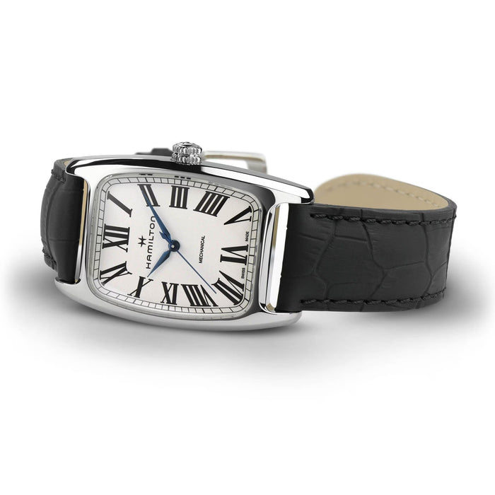 Hamilton Boulton Mechanical Silver Dial Black Leather Men’s Watch H13519711