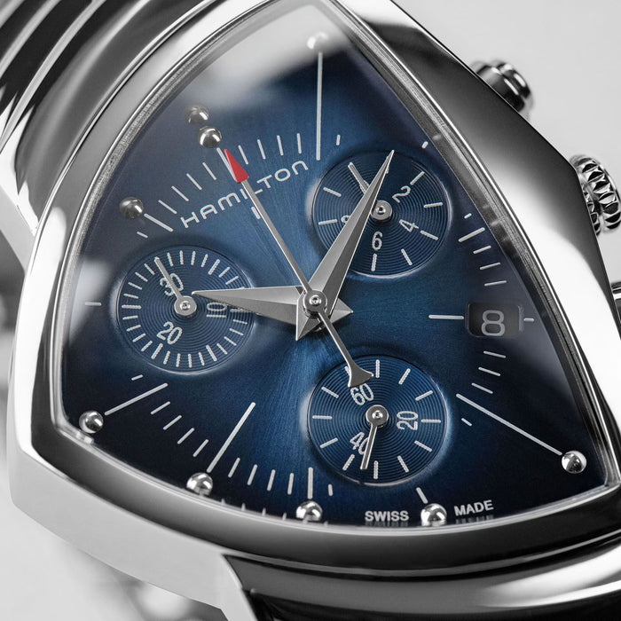 Hamilton Ventura Chrono Quartz Blue Dial 32mm x 50mm Men’s Watch H24432141