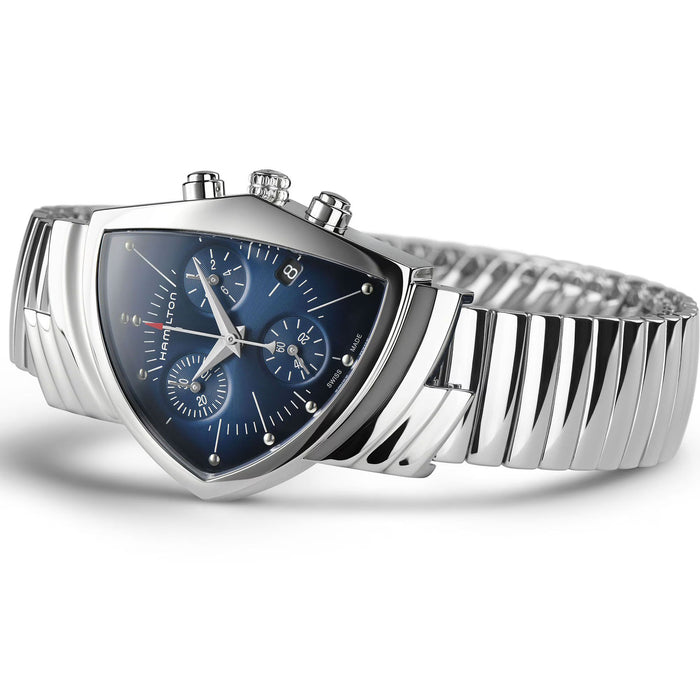 Hamilton Ventura Chrono Quartz Blue Dial 32mm x 50mm Men’s Watch H24432141