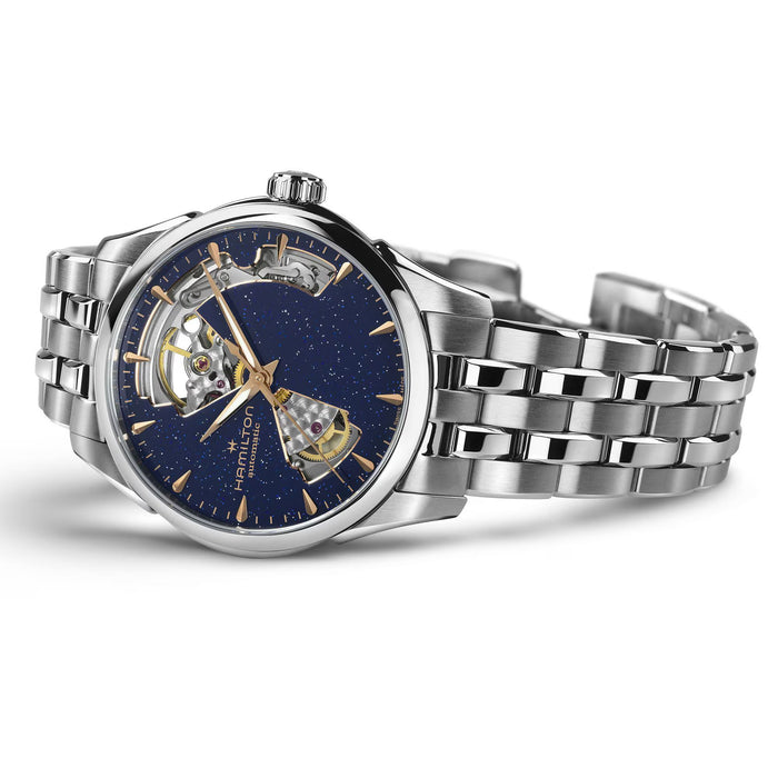 Hamilton Jazzmaster Open Heart Lady Auto Automatic 36mm Blue Dial Watch H32215142