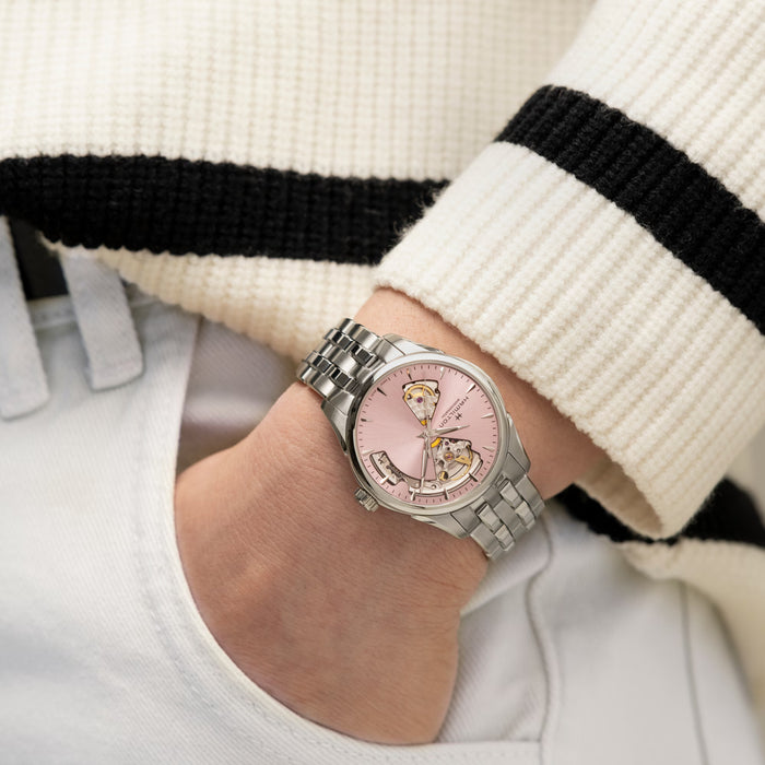Hamilton Jazzmaster Open Heart Lady Auto Pink Dial 36mm Women’s Watch H32215170