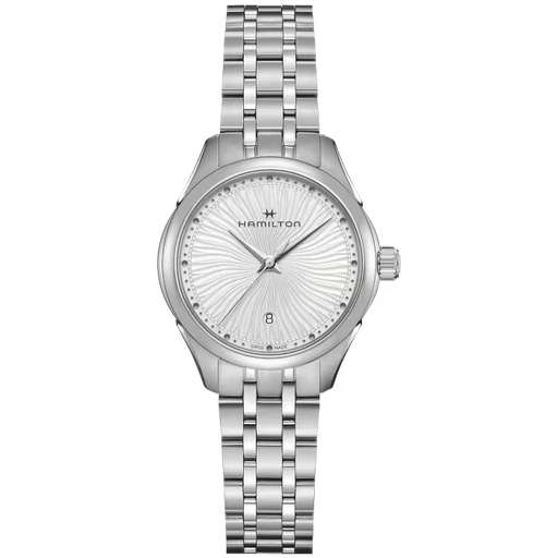 Hamilton Silver Jazz Master Lady Quartz white Dial 34mm Women's Watch H32231110
