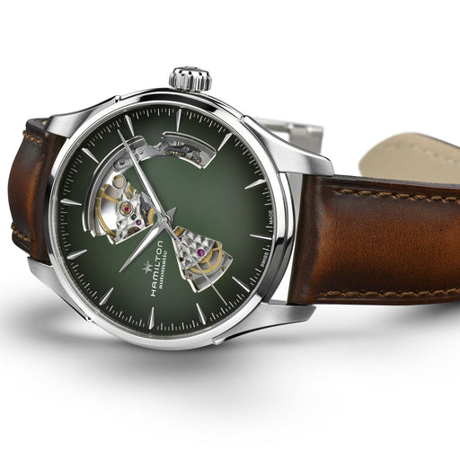 Hamilton Jazzmaster Green Open Heart Watch H32675560