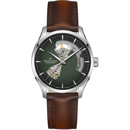 Hamilton Jazzmaster Green Open Heart Watch H32675560