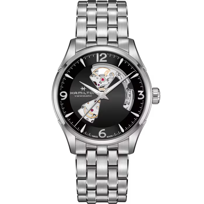Hamilton Jazz Master Open Heart Auto Black Dial Round 42mm Men's H32705131
