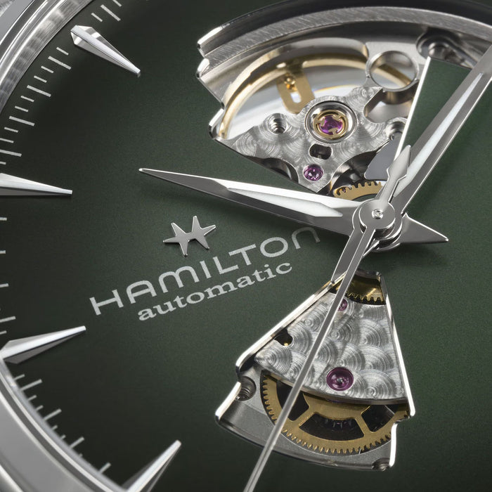 Hamilton Jazzmaster Open Heart Auto 42mm Green Dial Men's Watch H32705560