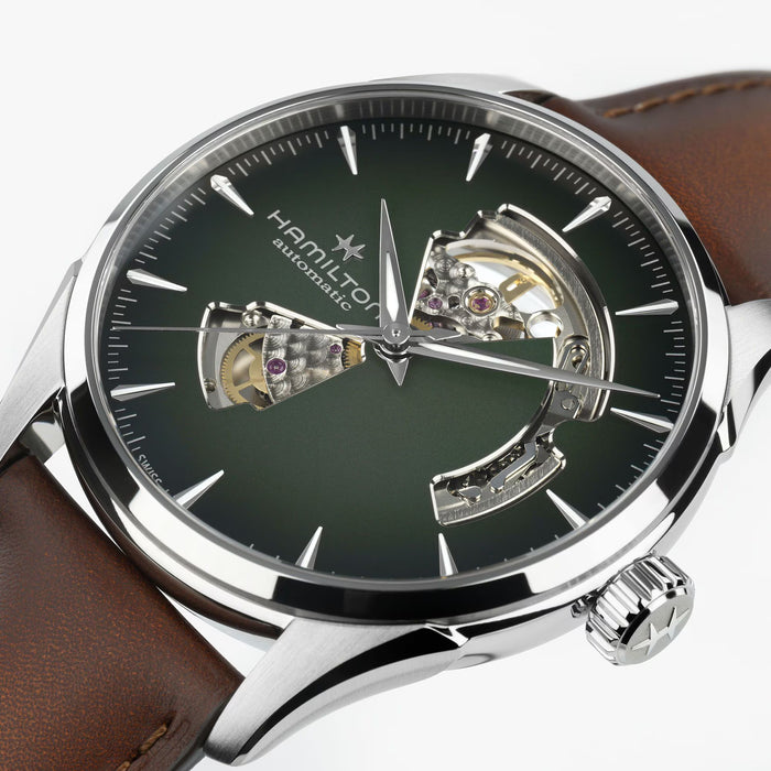 Hamilton Jazzmaster Open Heart Auto 42mm Green Dial Men's Watch H32705560