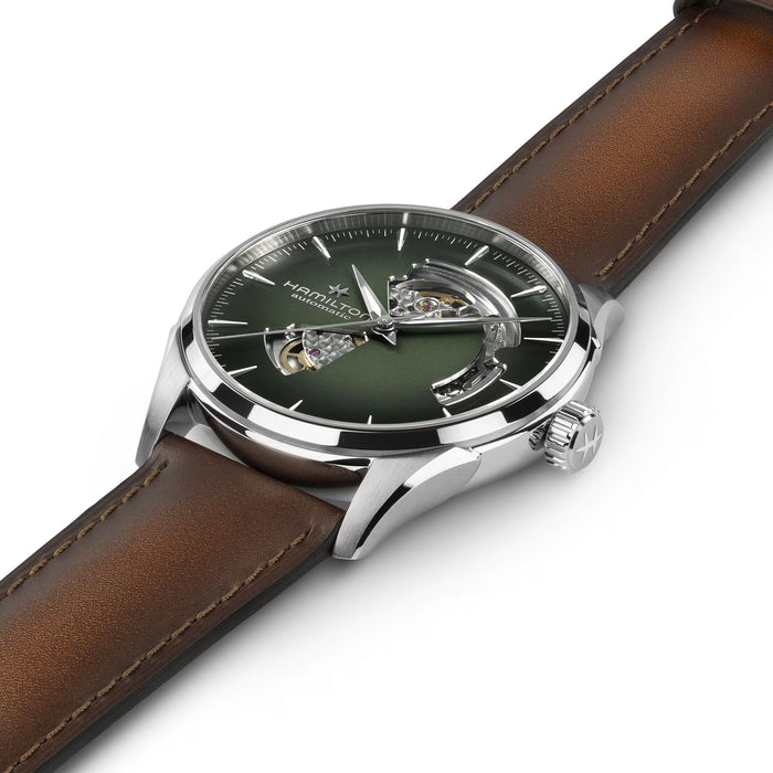 Hamilton Jazzmaster Open Heart Auto 42mm Green Dial Men's Watch H32705560