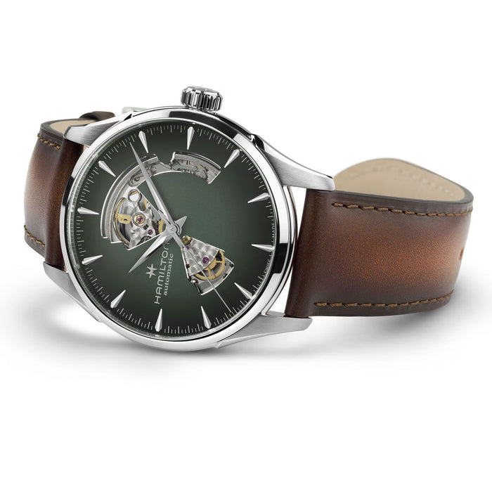 Hamilton Jazzmaster Open Heart Auto 42mm Green Dial Men's Watch H32705560