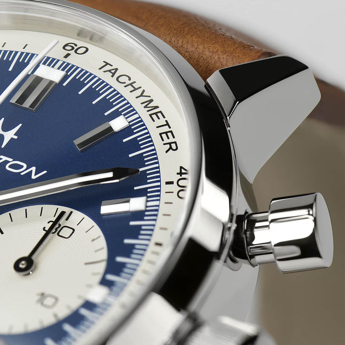 Hamilton American Classic Intra-Matic Auto Chrono Blue Dial Men's Watch H38416541