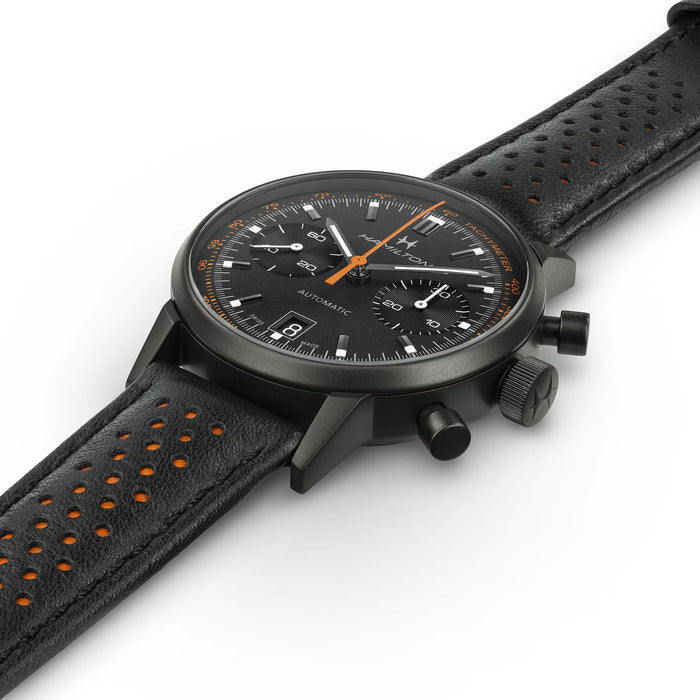 Hamilton American Classic Intra-Matic Auto Chrono Black Dial Men's Watch H38446732