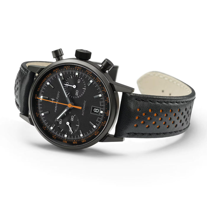 Hamilton American Classic Intra-Matic Auto Chrono Black Dial Men's Watch H38446732