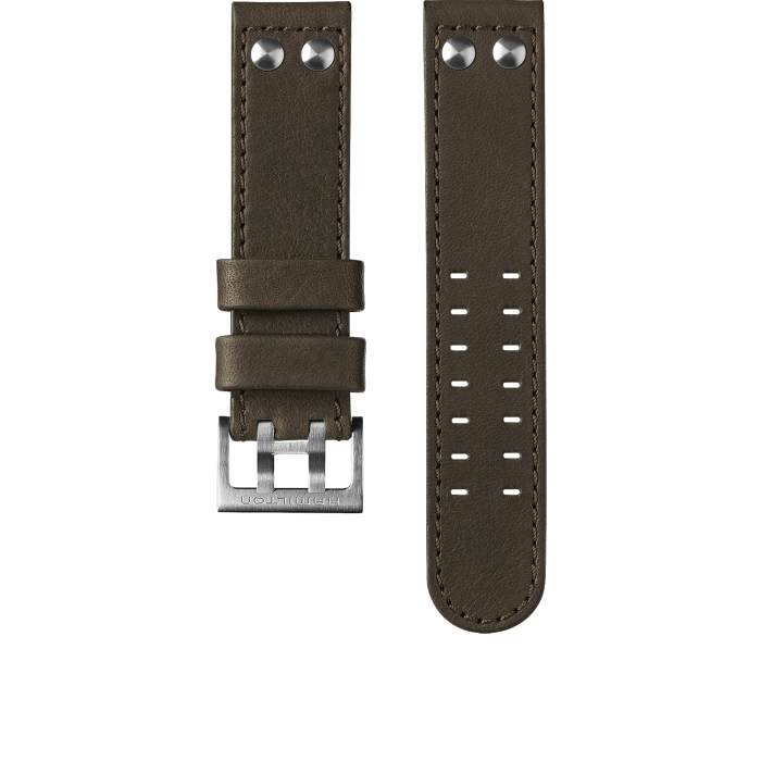 Hamilton Khaki Aviation Brown Strap 22mm H6000001241
