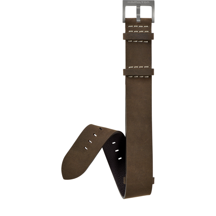 Hamilton Khaki Field Brown Strap 20mm H6006941081
