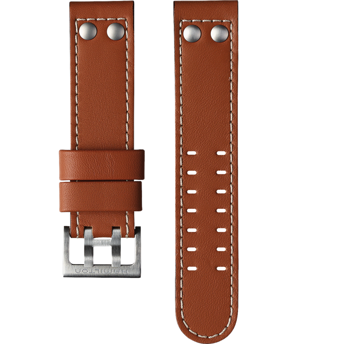 Hamilton Khaki Aviation Brown Strap 22mm H6007761031