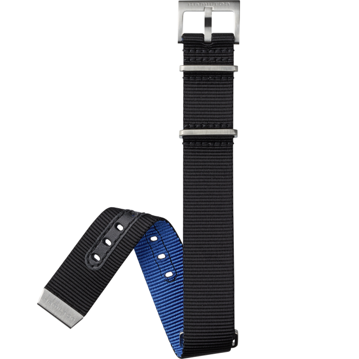 Hamilton Khaki Navy Black Nato Strap 20MM H6008231011