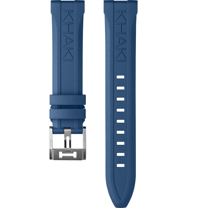 Hamilton Khaki Navy Blue Rubber Strap 20mm H6008231041