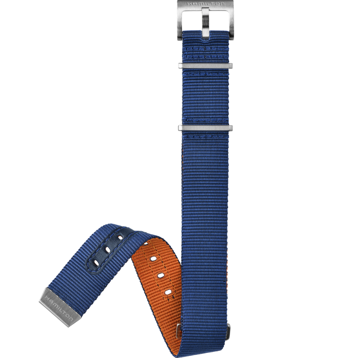 Hamilton Khaki Navy Blue Nato Strap 20MM H6008231071