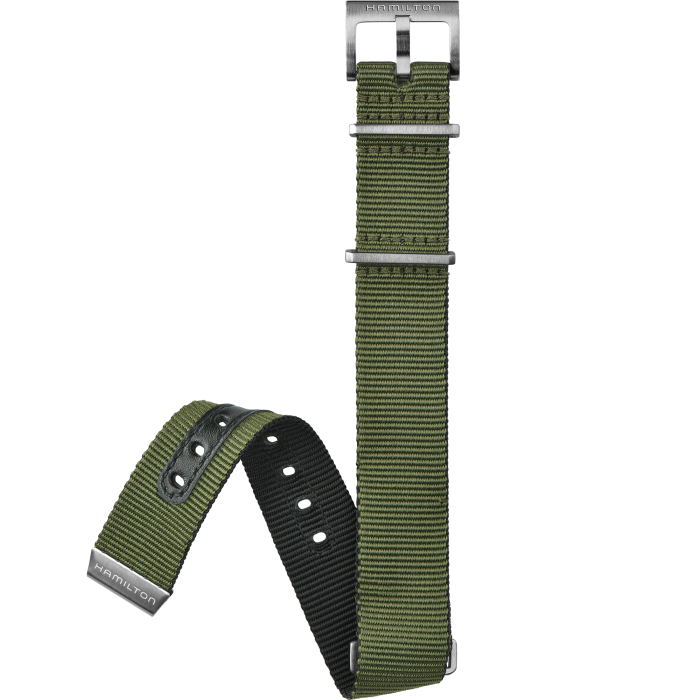 Hamilton Khaki Navy Green Strap 20mm H6008231081