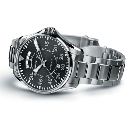 Hamilton Khaki Aviation Pilot Day Date Auto Black Dial Men’s Watch H64615135