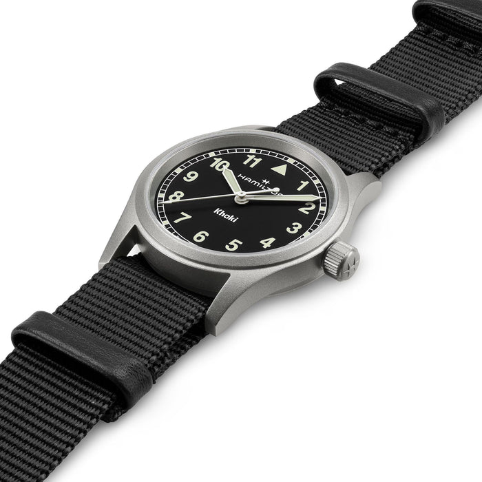 Hamilton Khaki Field Quartz 33mm Black Dial Men's Watch H69301430