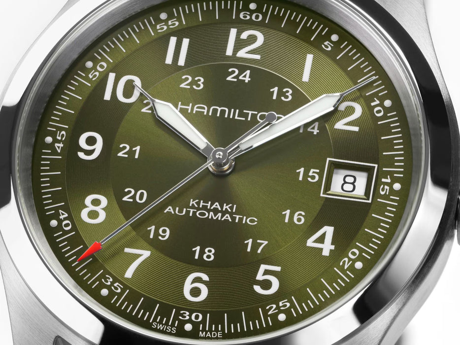 Hamilton Khaki Field Auto Green Dial 38mm Stainless Steel Men’s Watch H70455160